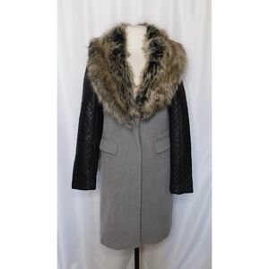 Donna Salyer’s FABULOUS FURS Faux Fox Overcoat Coat Fur Quilted Winter X-Small